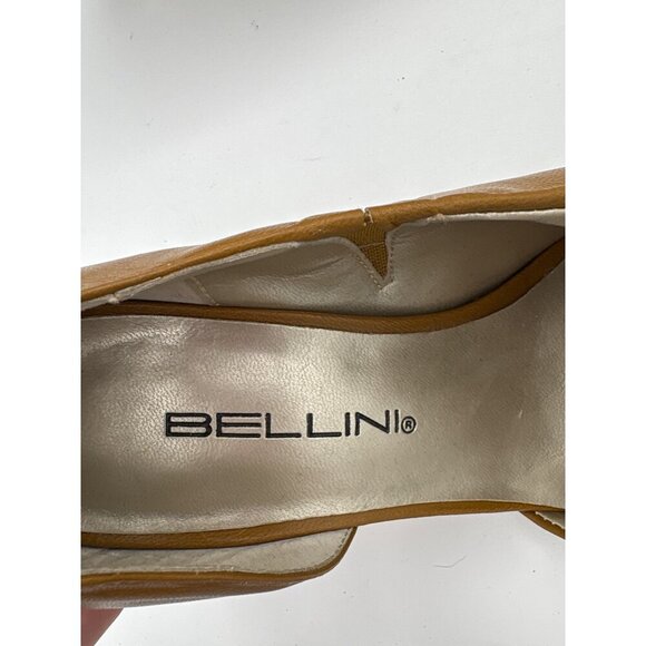 Bellini Womens Tan Leather Pumps Size 6.5 - Picture 6 of 7